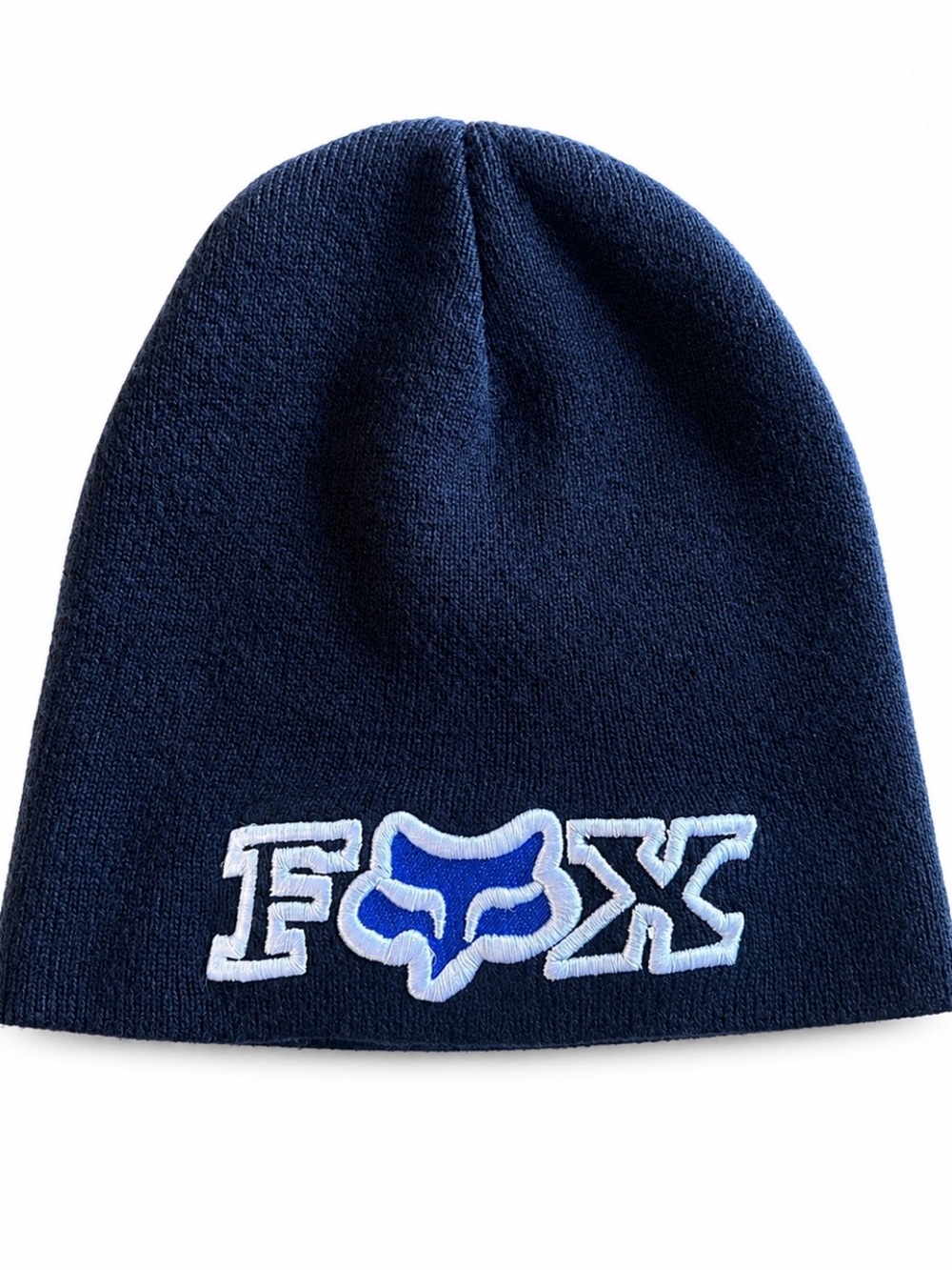 Fox Kids Navy & Light Blue Logo Knit Toboggan